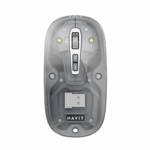 Мишка бездротова дворежимна, 1600 DPI, 6 клавіш Pro Transparent Gray MS62WB Havit