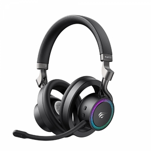 Бездротові ігрові накладні навушники, з RGB-підсвіткою Black Fuxi-H8 Havit