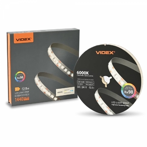 LED стрічка 5 м, 6000K (денне світло) Ra98 IP20 60W DC24V VL-LST28144-24126-B5 Videx