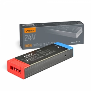 Блок живлення для LED стрічки DC24V 8.34A 200W IP20 VL-LST-P200-24V Videx