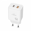 Зарядное устройство для USB-A+USB-C 45W GaN White CH45AC Titanum