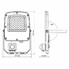 LED прожектор з датчиком руху, F5 30W 3000-5000-6500K White VL-F5-030CW-S Videx