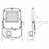 LED прожектор с датчиком движения, F5 30W 3000-5000-6500K White VL-F5-030CW-S Videx