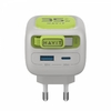 Зарядное устройство USB-A+USB-C с USB-C кабелем GaN 35W GaN Gray+Green UC251 Havit