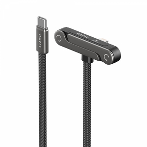 Кабель для передачи данных с подставкой USB-C - Lightning PD30W White CB6386 Havit